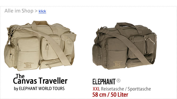 Reisetasche ELEPHANT CANVAS XL 50 Tasche NEU Schwarz  