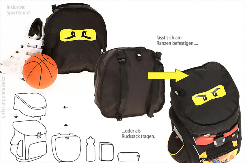 Teile LEGO SUPREME Ninjago Schulranzen Schultasche Ranzen Tornister 