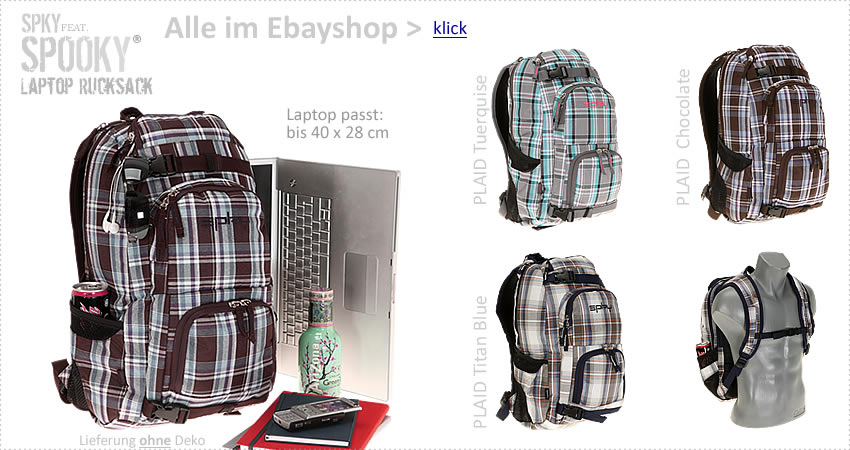 Rucksack SPKY PLAID Notebookrucksack Schulrucksack BRAU  