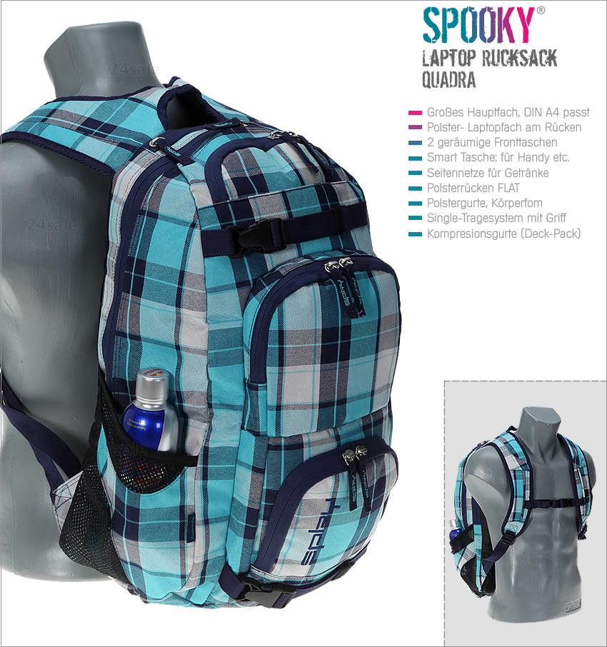 Rucksack SPKY QUADRA Notebookrucksack Schulrucksack bis 17 Zoll 