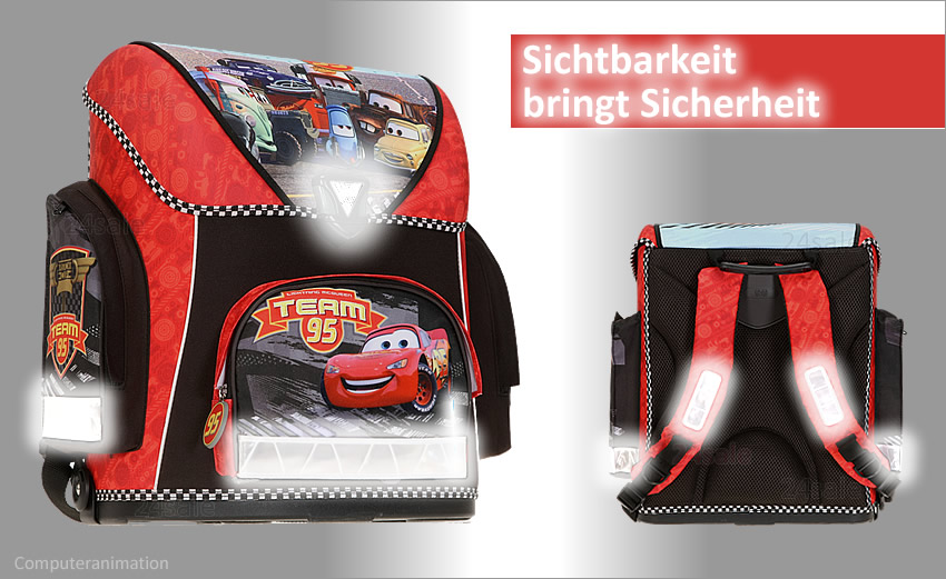 SET CARS Schulranzen Ranzen Tornister Lightning McQueen  