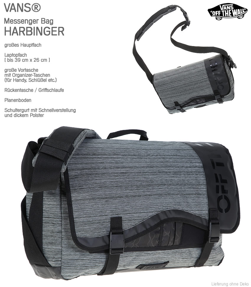 Messenger Tasche VANS HARBINGER XL Schultertasche Laptoptasche [Fach 